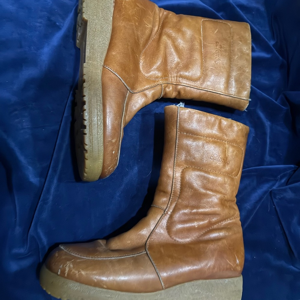 Blondo Shearling Lined Tan leather Boots Size 9